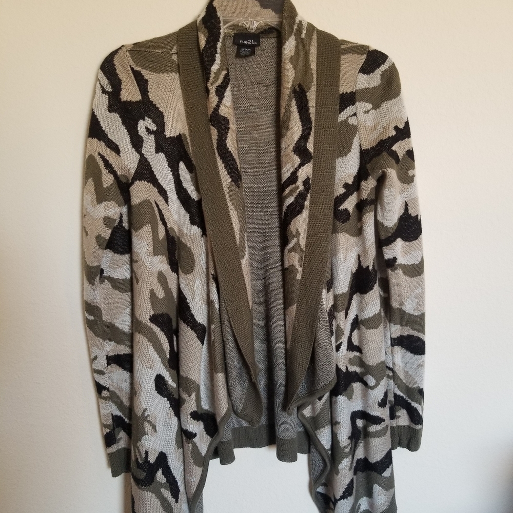 Camo Cardigan